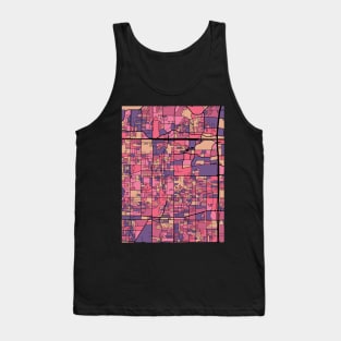 Arlington Map Pattern in Purple & Pink Tank Top